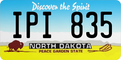 ND license plate IPI835