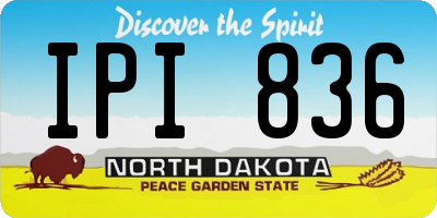 ND license plate IPI836