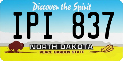ND license plate IPI837