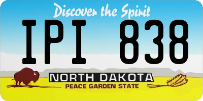 ND license plate IPI838