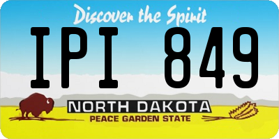 ND license plate IPI849