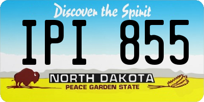 ND license plate IPI855