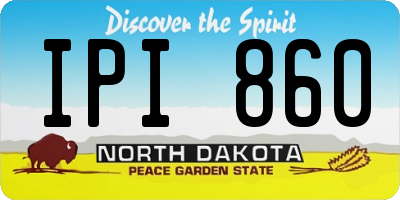 ND license plate IPI860