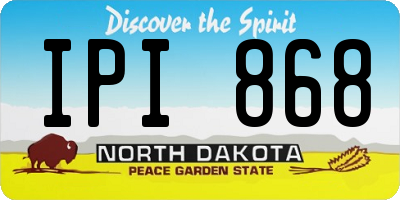 ND license plate IPI868