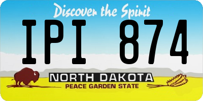 ND license plate IPI874