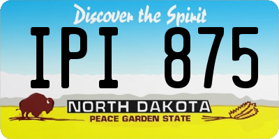 ND license plate IPI875