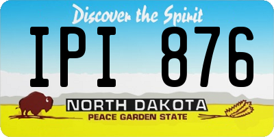 ND license plate IPI876