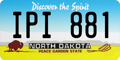 ND license plate IPI881