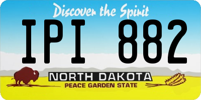 ND license plate IPI882