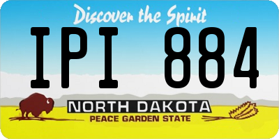 ND license plate IPI884