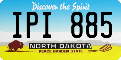 ND license plate IPI885