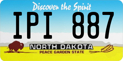 ND license plate IPI887