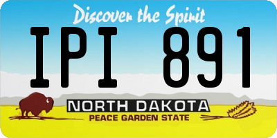 ND license plate IPI891