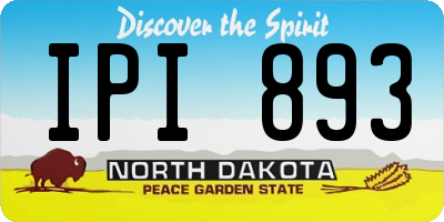 ND license plate IPI893