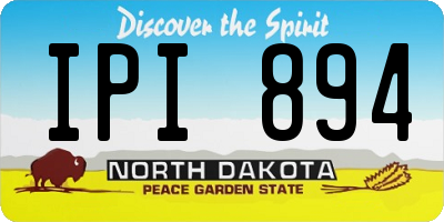 ND license plate IPI894