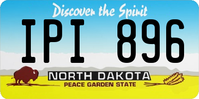 ND license plate IPI896