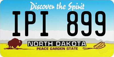 ND license plate IPI899