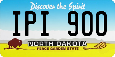 ND license plate IPI900
