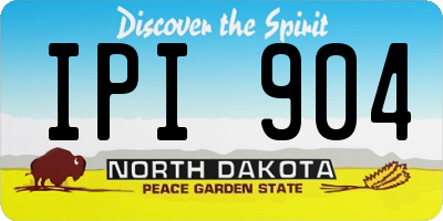 ND license plate IPI904