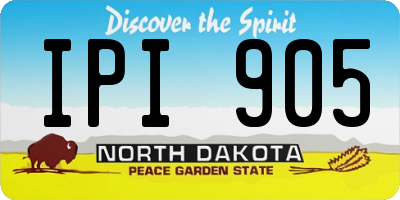 ND license plate IPI905