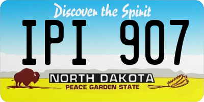 ND license plate IPI907