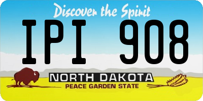 ND license plate IPI908