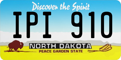 ND license plate IPI910