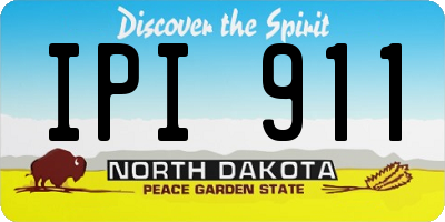 ND license plate IPI911