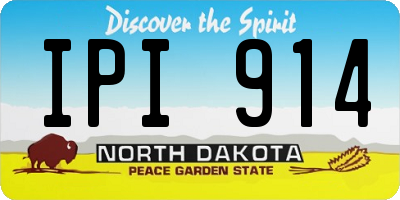 ND license plate IPI914