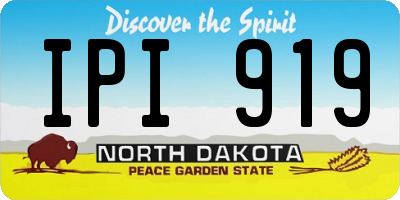 ND license plate IPI919