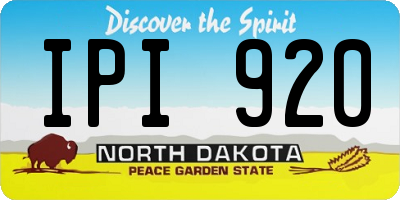 ND license plate IPI920
