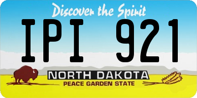 ND license plate IPI921