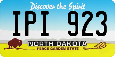 ND license plate IPI923