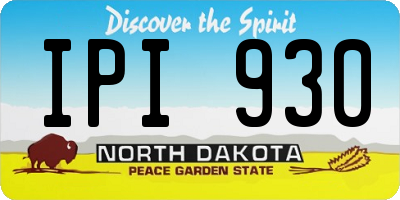ND license plate IPI930