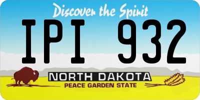 ND license plate IPI932