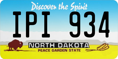 ND license plate IPI934