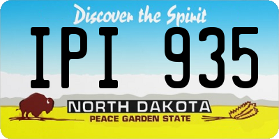 ND license plate IPI935