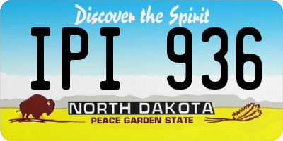 ND license plate IPI936