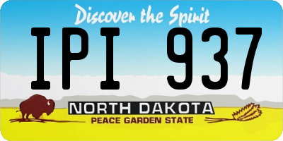 ND license plate IPI937