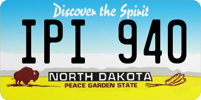 ND license plate IPI940