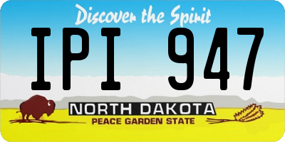ND license plate IPI947