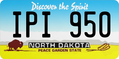 ND license plate IPI950