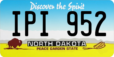 ND license plate IPI952