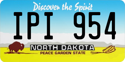 ND license plate IPI954