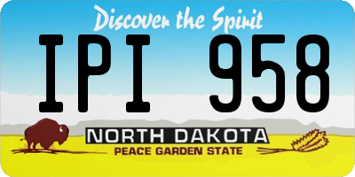 ND license plate IPI958