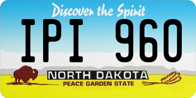 ND license plate IPI960
