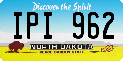 ND license plate IPI962