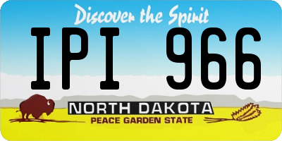 ND license plate IPI966