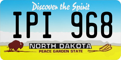 ND license plate IPI968