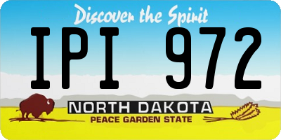 ND license plate IPI972